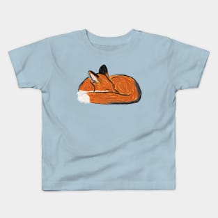 Artwork showing a Sleeping Red Fox I Kids T-Shirt